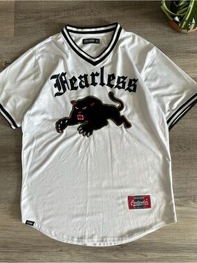 Contender White "Fearless" Panther Graphic Jersey